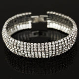 Luxury Full Gemstone Bracelet for Women Wedding Bridal Jewelry