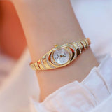 Luxury Bridal Wristwatche Women Rose Gold Wedding Jewelry