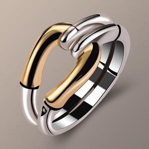 Vintage Style Gold Ring Retro Wedding Bands Engagement Women