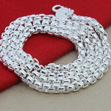 5mm Round Box Chain Necklace For Woman Engagement  Jewelry