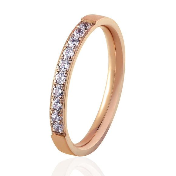 1Ct Moissanite Engagement Ring 14K Rose Gold For Women Wedding Jewelry