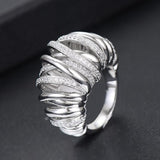 Shiny Charm Ring Women Jewelry Anniversary Birthday