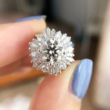 Dazzling Zircon Bling Ring for Dance Party Anniverssary Jewelry for Women