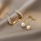 14K Pearl Pendant Drop Earrings For Women Wedding Jewelry