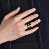 Luxury DoubleLayer Engagement Ring for Women Wedding Gift Jewelry