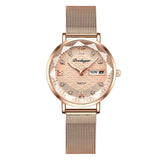 Women Luxury Wristwatch Watch Rose Gold Ladies Party Jewelry