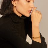 Luxury Gold Bangle Bracelet for Women 18 K Jewelry