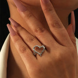 Luxury 18K Cross Ring Women Wedding Engagement Jewelry