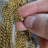 Genuine Pearl Choker Necklace 18K Gold Beads Women Wedding Jewelry