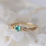 Romantic Gift Heart Ring Zircon For Women Anniverssary Jewelry