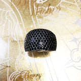Vintage Black Ring Jewerly For Women Anniverssary Jewelry