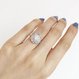 Dazzling Zircon Bling Ring for Dance Party Anniverssary Jewelry for Women