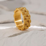Luxury Engagement Ring Jewelry Gold Women Party Gift Jewelry