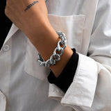 Thick Link Chain Bracelet  Women Anniverssary Jewelry