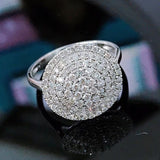 Full Bling Iced Out Ring Women  Engagement Jewelry