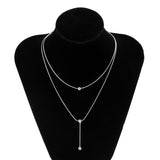 Punk Ball Pendant Choker Necklace For Women Gold Party Jewelry