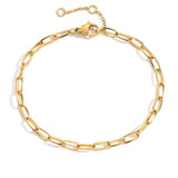 Gold Twist Cuban Chain Bracelet for Women Jewelry Gifts