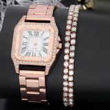 Luxury Women Watch Set Bracelet Wristwatche Jewellery