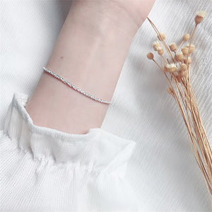 Shiny White Sapphire Bracelet Bangle For Women Jewelry Wedding Gift