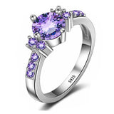 1.5ct Diamond Ring 18K White Gold Wedding Bride Women Jewelry