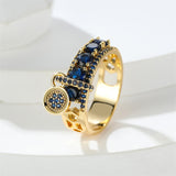 Royal Blue Sapphire Ring Wedding For Women Engagement Jewelry