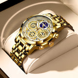 Trendy Women Gold Watch Ladies Bracelet Clock  Bridal Jewelry