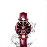 Luxury Women Leather Dial Watch Anniverssary Party ewelry