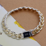 10mm Gold Chain Bracelet women wedding wedding birthday Jewelry