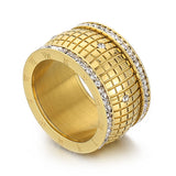 Retro Roman Numeral Ring Gold For Women Jewelry
