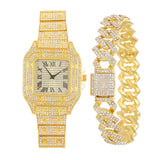 Luxury White Gold Billing Watch Bracelet Women Anniversary Jewelry