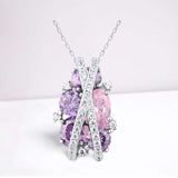 Luxury Aquamarine Gemstone Jewelry Set for Women Infinite Wedding Set Gift