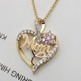 Luxurious Diamond Heart Pendant Necklace For Mom Jewelry4