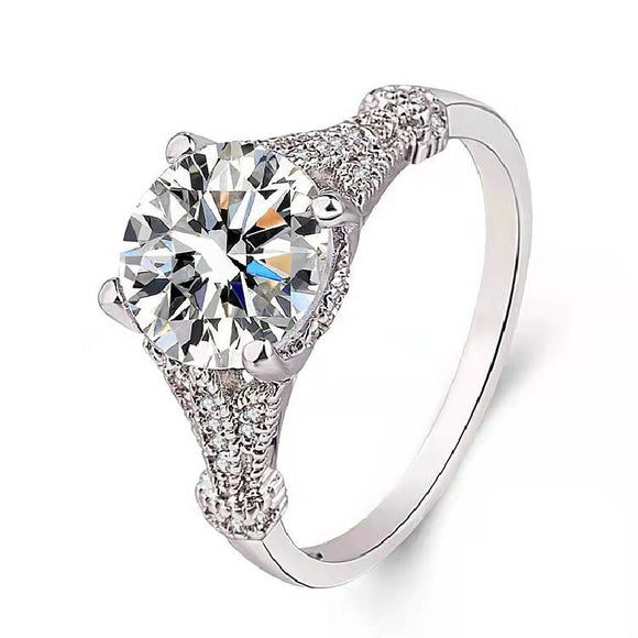 Natural Sapphire Women Ring Bridal Wedding Engagement Jewelry