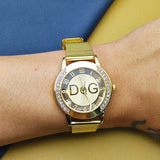 Luxury Yellow Watch Women Casual Ladies Clock Jewelry