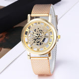 Luxury Gold Watch For Women Party Anniversary Jewelry