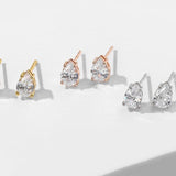 Charm Water Drop Zircon Jewelry Set For Women Bride Jewelry Gift