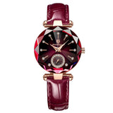 Luxury Women Leather Dial Watch Anniverssary Party ewelry