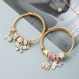 Luxury Evil Eye Butterfly Bracelet for Women Bangles Jewelry