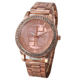 Gold Diamond Watch For Women Quartz Wrist  Jewelry