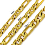 Cuban Link Chain Necklace for Women Gold Mixed Silver Jewelry