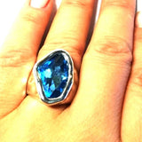 Vintage Silver Zircon Ring For Women Jewelry