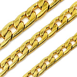 Cuban Link Chain Necklace for Women Gold Mixed Silver Jewelry
