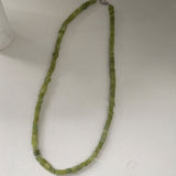 Natural Green Beads Necklace Women Anniverssary Jewelry