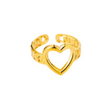 Hollow Heart Ring For Women Party Accessories Jewelry