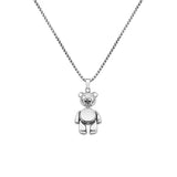 Cute Teddy Bear Necklace Women Chain Anniverssary Jewelry