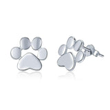 Cute Dog Footprints Stud Earrings Women Anniversary Jewelry