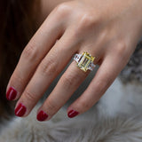 Vintage Ruby Red Gemstone Ring 925 Silver Women's Wedding Jewelry