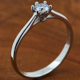 Luxury Flower Moissanite Ring Diamond Women Wedding Jewelry