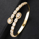 Stackable Bangle Silver Bracelet Cuff For Women Wedding Jewelry