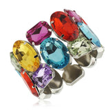 Luxury Bridal Zircon Stretch Bracelet Bangle Bead Party Women Jewelry-Bridal-Crystal-Bracelets